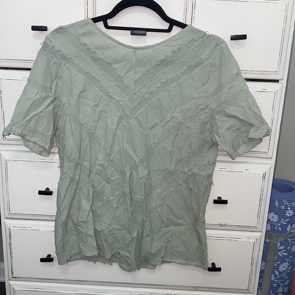 Light green patterned shirt